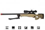 Bravo MK98 Bolt Action Sniper Airsoft Rifle w/ Bipod (Tan)