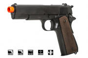 SRC 1911 Semi Auto Gas Blowback Airsoft Pistol (Black)