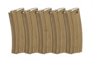 Valken M4/M16 140 rd. AEG Mid Capacity Thermold Magazine - 5 Pack (Tan)