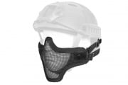Emerson Tactical Helmet Version Metal Mesh Half Mask (Black)