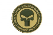 Tac 9 Industries God Will Judge Our Enemies PVC Patch (Tan/OD Green)