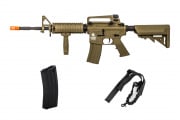 Combat Load Package #9 ft. Lancer Tactical LT04T Gen 2 SOPMOD M4 RIS Carbine AEG Airsoft Rifle (Tan)