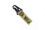 Condor Outdoor A Negative Blood Type Key Chain ( Multicam ) Condor Outdoor A Negative Blood Type Key Chain ( Multicam )