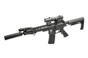 Classic Army MK16 9.5" Full Metal M4 ECS AEG Airsoft Gun Field Ready Combo V2 (Black)