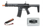 Poseidon Punisher 9" PDW w/ Aether v2 AEG Rifle Battery & Charger Combo (Black)