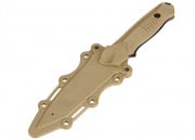 UK Arms Rubber Bayonet Knife W/ ABS Plastic Sheath Cover (Tan)