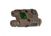 Tac 9 Industries PEQ-15 L.E.D. White Light + Green Laser w/IR Lens (FDE)