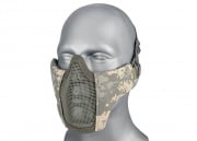 WoSporT Steel Mesh Nylon Lower Face Mask (ACU)
