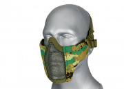 Wosport Steel Mesh Nylon Lower Face Mask (Woodland Digital)