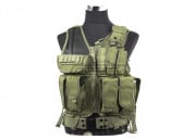 Defcon 600 Denier Tactical Crossdraw Vest (OD Green)