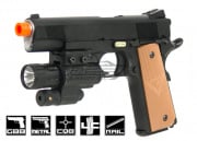 Socom Gear Larry Vickers MOH M1911 GBB Airsoft Pistol (Black)