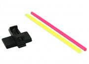 Airsoft Masterpiece Steel Fiber Front Sight With Fiber Strips For Tokyo Marui 4.3/5.1