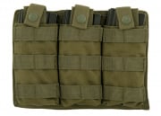Lancer Tactical M4/M16 Triple MOLLE Pouch (OD Green)