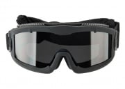 Lancer Tactical Aero Protective Airsoft Goggles Smoke Lenses (Black)