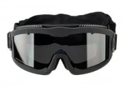Lancer Tactical Aero Protective Airsoft Goggles Smoke/Yellow/Clear Lenses (Black)