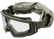 Lancer Tactical Rage Protective Airsoft Goggles (Green/Clear Lens)