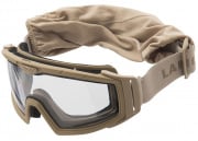 Lancer Tactical Rage Protective Airsoft Goggles (Tan/Clear Lens)