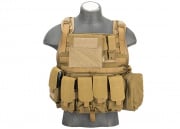 Flyye Industries 1000D Cordura MOLLE Plate Carrier w/ Pouches (Option/L)