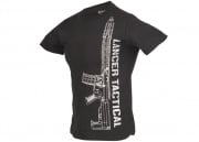 Lancer Tactical M4 Rifle Short Sleeve T-Shirt (Black/Silver/Option)