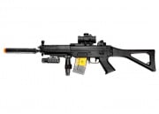 Double Eagle M82P 552 TacSpec Electric AEG Airsoft Rifle w/ Laser, Scope, & Silencer (Black)