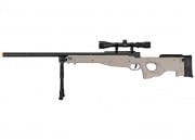 Well MK96 Bolt Action AWP Spring Sniper Airsoft Rifle w/ Scope and Bipod (Tan)