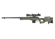 WELL MB4403GA2 Bolt Action Rifle With Fluted Barrel And Illuminated Scope (OD Green)