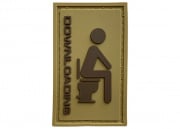 G-Force Downloading Toilet PVC Morale Patch (Tan)