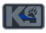 G-Force K9 Dog Paw PVC Morale Patch (Gray)