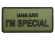 G-Force "Mama Says I'm Special" PVC Morale Patch (Green)