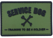 G-Force Service Dog Training to Be a Soldier PVC Morale Patch (Green)