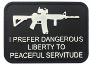G-Force I Prefer Dangerous Liberty to Peaceful Servitude PVC Morale Patch (Option)