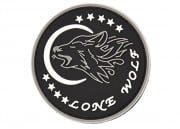 G-Force Lone Wolf PVC Morale Patch (Black)