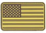 G-Force American Flag PVC Morale Patch (Tan)