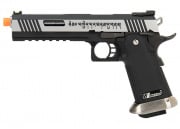 WE Tech 1911 Hi-Capa T-Tex Competition Gas Blowback Airsoft Pistol (Tibetan Version/Two Tone/Silver)