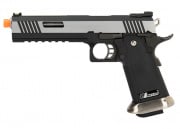WE Tech 1911 Hi-Capa T-Rex Competition Gas Blowback Airsoft Pistol With Sight Mount (Two Tone/Silver)