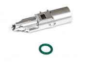 CowCow Technology CNC Aluminum High Flow Nozzle for TM Hi-Capa/1911 Pistols (Silver)