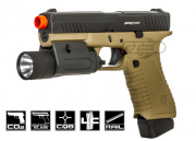 APS ACP Action Combat Pistol CO2 Airsoft Gun (Dark Earth)