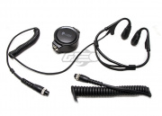 Code Red Headsets Battle Zero-M Tactical Bone Conduction Motorola 2-Pin Radios Headset (Black)