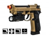 Taurus PT 92 Tactical CO2 GBB Airsoft Gun Licensed by Cybergun (Tan)