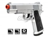 CYMA 1911 Tactical Chrome Metal Spring Airsoft Pistol (Silver)