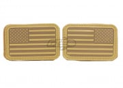Emerson U.S. Flag Rubber Patch Forward/Reverse (Tan)
