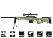 Well L96 Compact Bolt Action Sniper Airsoft Rifle w/ Scope & Bipod (OD Green)