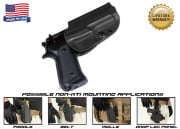G-Code OSH Non-RTI Beretta M9 w/ Rail/Non-Rail Standard Right Hand Holster (Black)