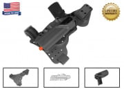 G-Code REAC Non-RTI Tactical Drop Leg Panel & XST 1911 Right Hand Holster (Black)