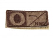 Condor Outdoor Velcro O Negative Blood Type Patch (Tan)