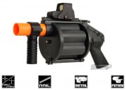 Pro Arms 6 Shell Revolving Airsoft Grenade Launcher (Black)