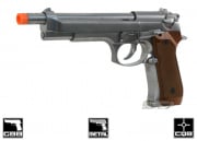 WE M925 Long GBB Airsoft Pistol (Silver/Imitation Wood)