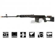 A&K Dragunov SVD AEG Sniper Airsoft Rifle (Black)