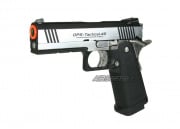 Tokyo Marui Hi-Capa 4.3 Dual Stainless GBB Airsoft Pistol (Black/Silver)