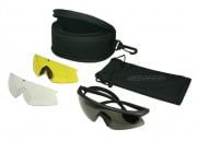 Revision Sawfly Shooting Glasses Deluxe Kit Large Frame (Black)